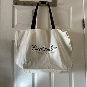 Canvas beach swim bag lined